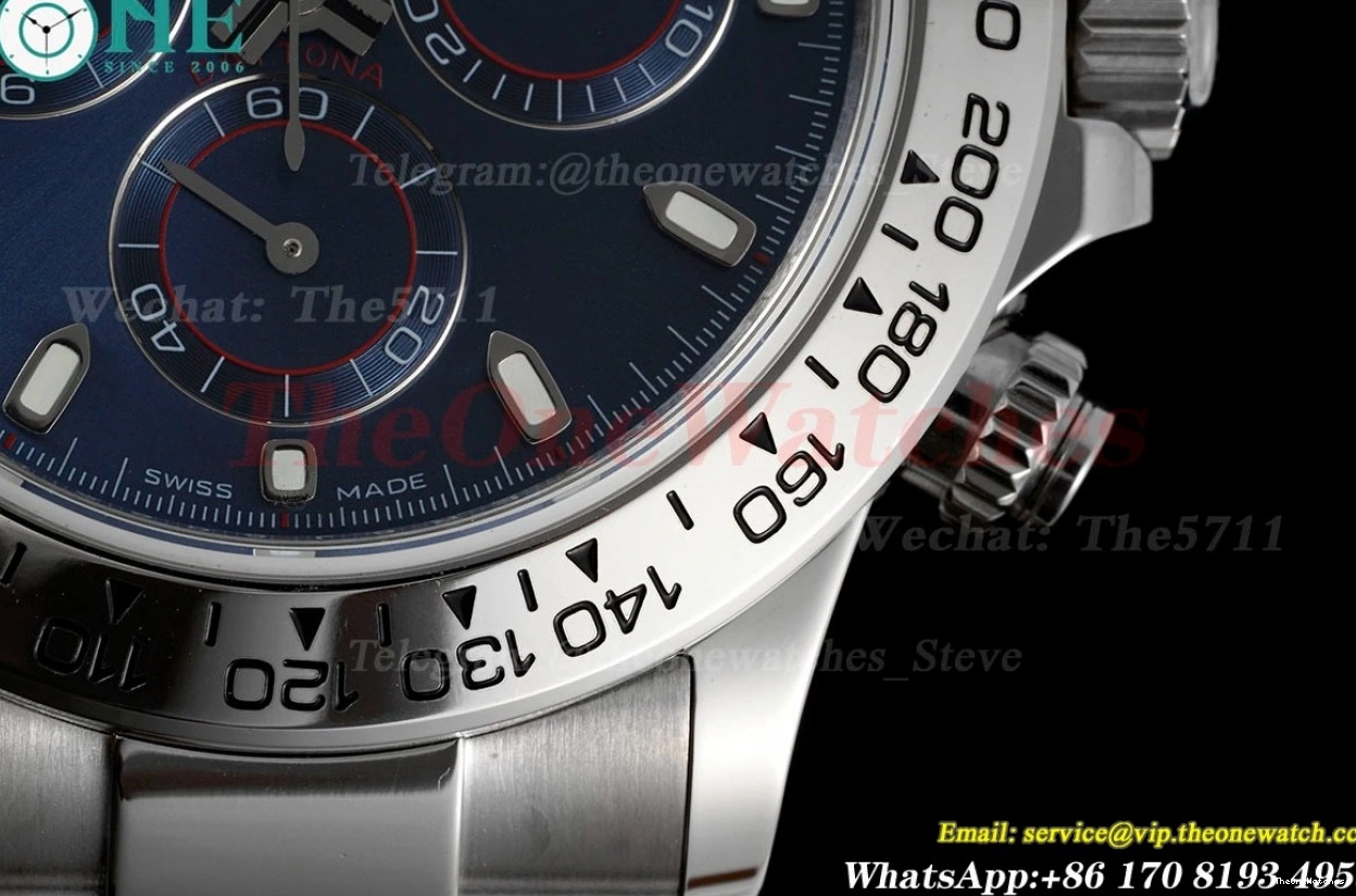 EWF Daytona Bule SS Dial A7750 904 Dark 116509 SS 0108